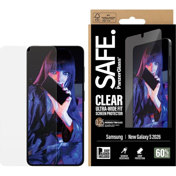 PanzerGlass® SAFE sklo s inštalačným rámčekom Samsung Galaxy S26 - Ochranné fólie a sklo - Obrázok d_4f4183dc64224fd698a26f6a23a1a594