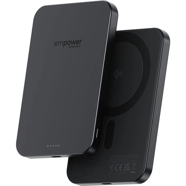 PanzerGlass® empower bezdrôtová Qi2 powerbanka 5000 mAh, MagSafe, čierna - Powerbanky - Hlavný obrázok