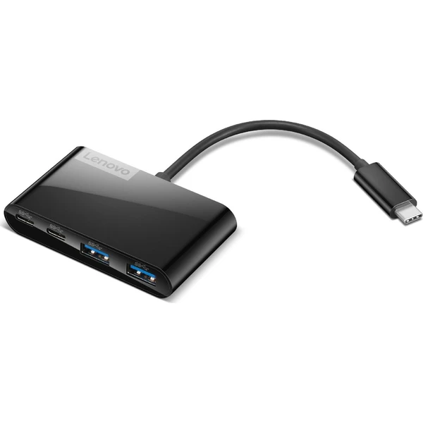 Lenovo Select 4v1 USB-C Hub čierny - USB huby - Hlavný obrázok