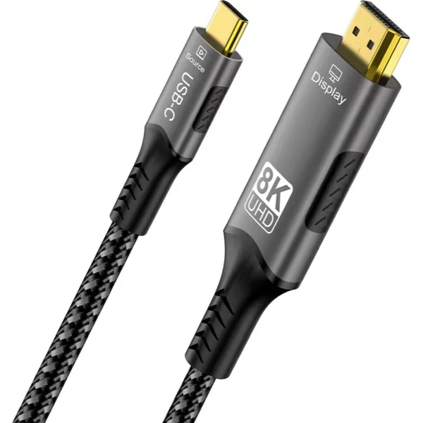 PremiumCord USB-C/HDMI 2.1 kábel 8K 2m strieborný - Káble a redukcie - Obrázok d_51de2aea6bfc4fac91273b02273d5cb7