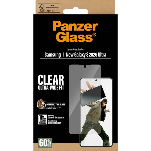 PanzerGlass® Ultra-Wide Fit sklo s inštalačným rámčekom Samsung Galaxy S26 Ultra - Ochranné fólie a sklo - Obrázok d_524fab850a4a45be8bf3ab53a46a2571
