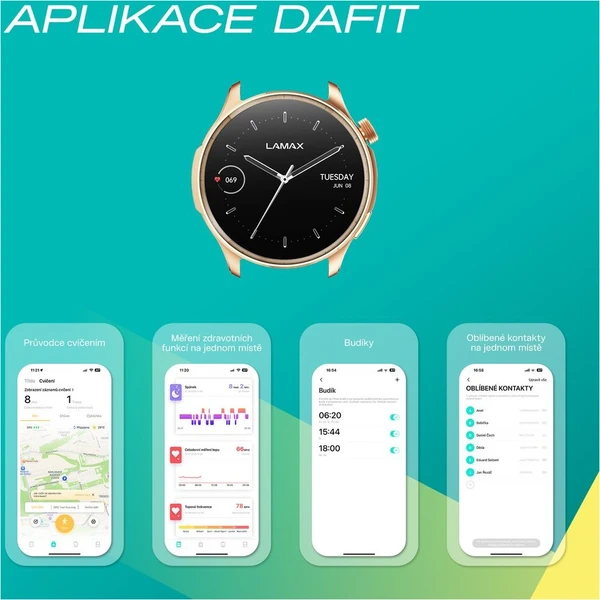 LAMAX Prism AMOLED inteligentné hodinky zlatoružové - Inteligentné hodinky - Obrázok d_52d61422b0f0439fa0c3c506f7763c5b