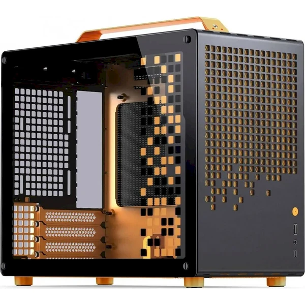 Jonsplus Z20 Micro-ATX čierno oranžová - Počítačové skrine - Hlavný obrázok