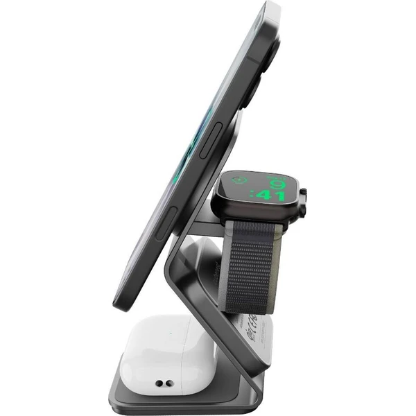 Cubenest SQ314 Qi2.2 (MagSafe) 3v1 nabíjačka (35W) sivá - Nabíjačky - Obrázok d_52fad4cf607b48398997c6f3b54a87fe