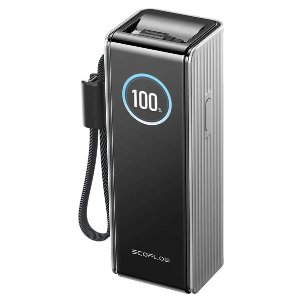 EcoFlow RAPID 25000 mAh powerbanka so strieborným USB-C káblom - Powerbanky - Hlavný obrázok
