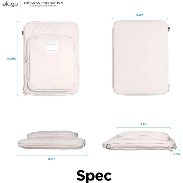 ELAGO Tablet Sleeve pouzdro pro 11'' iPad/Tablet světle růžové - Puzdra - Obrázok d_53df0ecb66e944548dcda54425545c8f