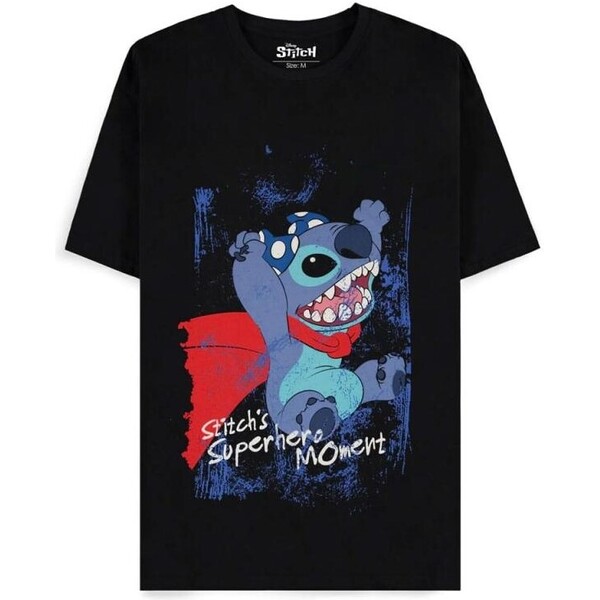 Tričko Difuzed Lilo & Stitch - Superhero (čierne) S