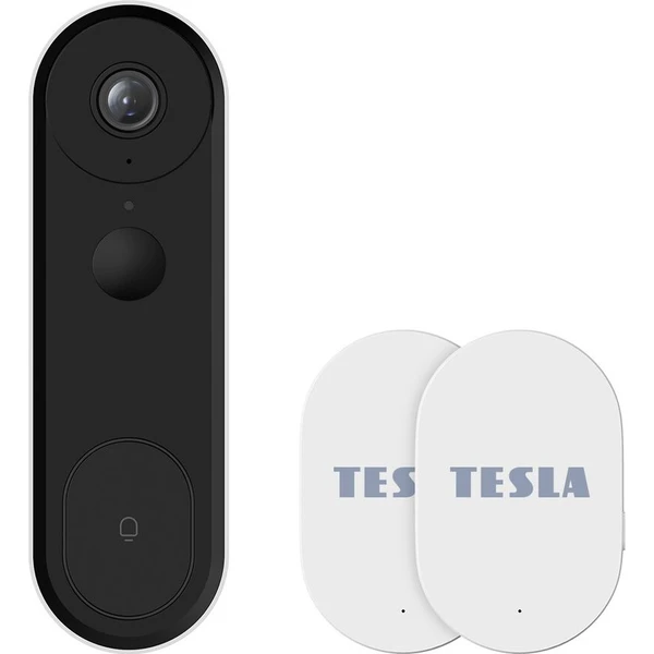 TESLA SecureQ DB5 smart dverný zvonček biely - Inteligentné zvončeky - Hlavný obrázok