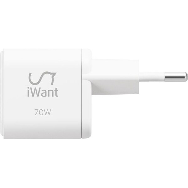 E-shop iWant UltraBoost Micro AVS GaN 70W nabíjačka biela