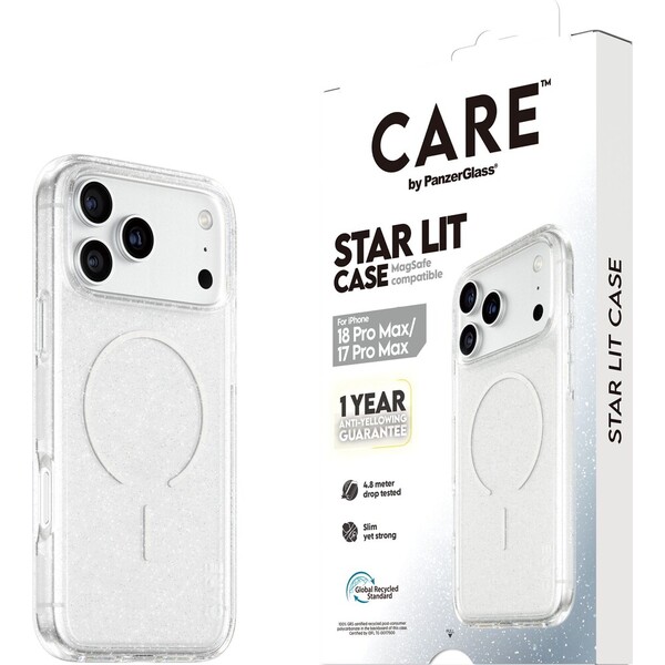 PanzerGlass CARE Star Lit MagSafe kryt Apple iPhone 18 Pro Max/17 Pro Max čirý - Puzdra - Hlavný obrázok