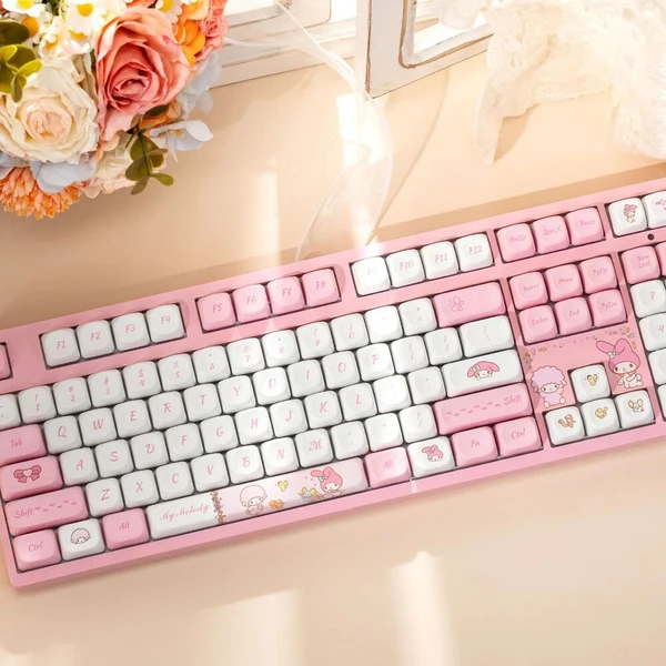 Akko x My Melody 3108 V3 Akko Frost Pink (US) ružová - Klávesnice - Obrázok d_55be5b24ff22452dbde53f7de2c91280