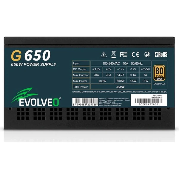 EVOLVEO G650 650W čierny - Zdroje - Obrázok d_55fee323f29340a49ada4239dd0dc0d1