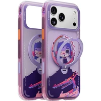 Torras Ostand Q3 Air Gawx Limited MagSafe kryt iPhone 17 Pro Max Neon night muse - Puzdra