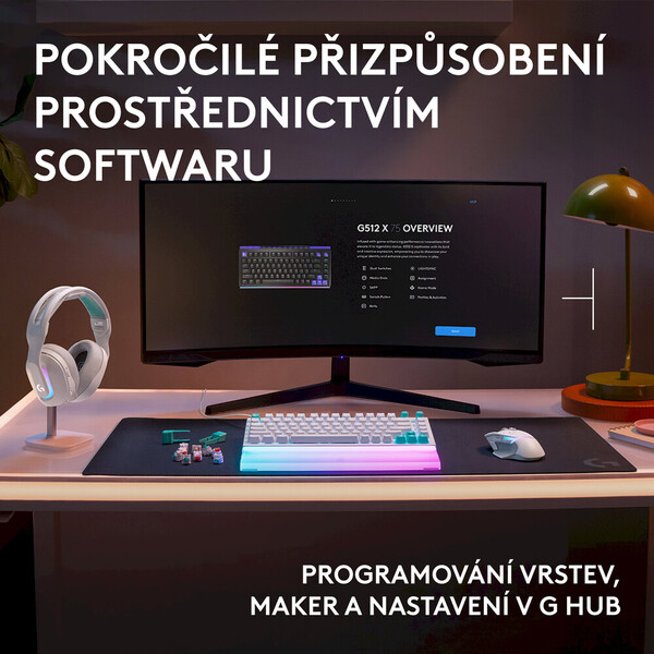 Logitech G512 X 75% herná klávesnica Tactile US INTL biela - Klávesnice - Obrázok d_5629466c467b4fbe8c01ea2995b81e6a