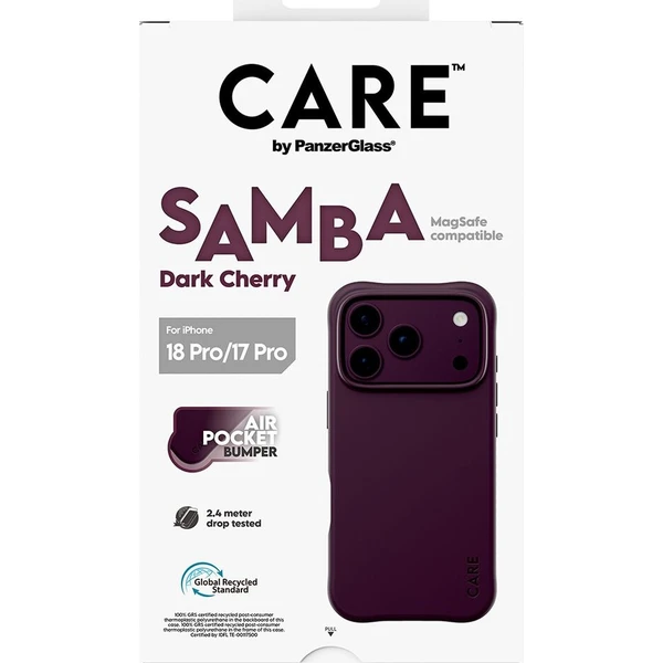PanzerGlass CARE Samba MagSafe kryt Apple iPhone 18 Pro/17 Pro Dark Cherry fialový - Puzdra - Obrázok d_56560e04dd9344b5a616857f7b7f50e8
