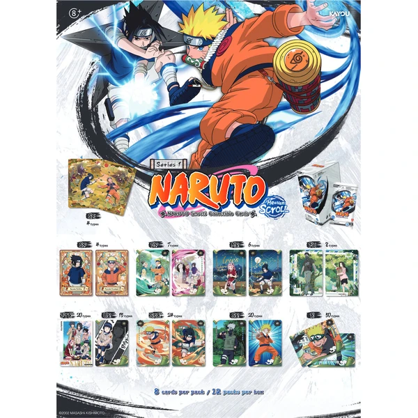 Zberateľské karty Kayou Naruto Smriti Collectible - Heaven Scroll Booster - Zberateľské karty a nálepky - Obrázok d_56debaebfc6944f9989bb50aadb152bb