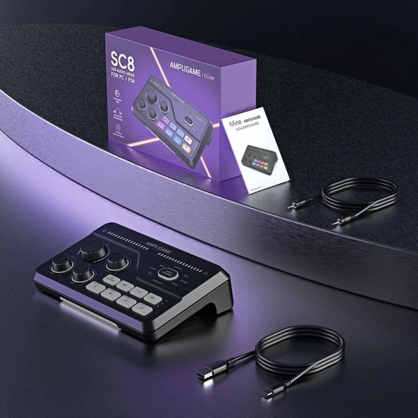 Fifine SC8 mixpult biely - Mixpulty - Obrázok d_5702036bb8d24b18aa560bd37a7c16ef