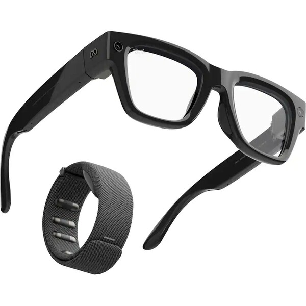 E-shop Meta RAY-BAN Display (Veľké) chytré lesklé okuliare (zatemňovacie číre/šedé) čierne