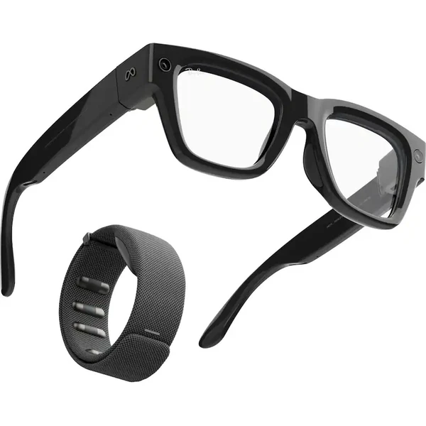 Meta RAY-BAN Display (Štandardné) inteligentné lesklé okuliare (zatemňovacie číre/šedé) čierne - AR okuliare - Hlavný obrázok