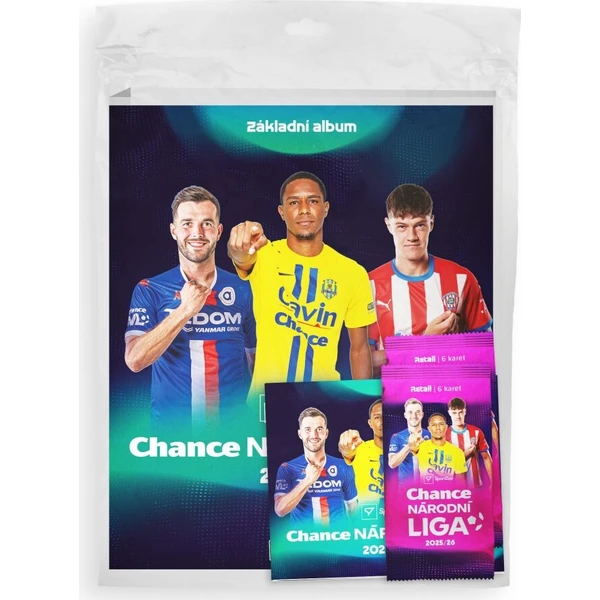 Futbalové karty SportZoo Chance Národná liga 2025/26 - Štartovací balíček - Futbalové karty - Obrázok d_5764d1bec0734aac983fa95a13254d0a