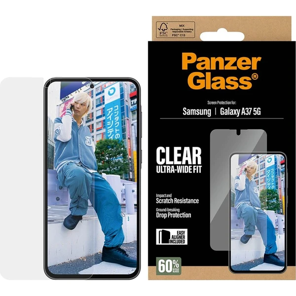 PanzerGlass® Ultra-Wide Fit sklo s inštalačným rámčekom Samsung Galaxy A37 - Ochranné fólie a sklo - Obrázok d_57d652fbac0441859f6630c59063a652