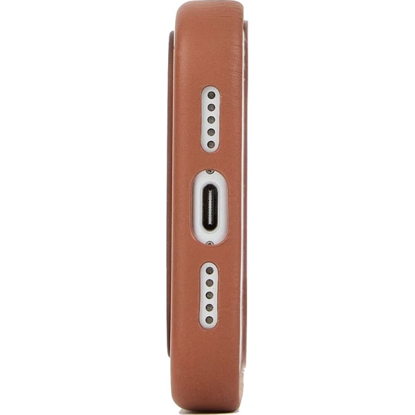 Troubadour Full Leather MagSafe kožený kryt iPhone 17 Pro/iPhone 18 Pro Tan - Puzdra - Obrázok d_57fc6715f5594f4c8c0aed5b231437e5