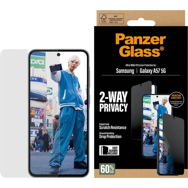 PanzerGlass® Privacy sklo s inštalačným rámčekom Samsung Galaxy A57 - Ochranné fólie a sklo - Obrázok d_5806884e5cf4463bbb34fb53d4963672