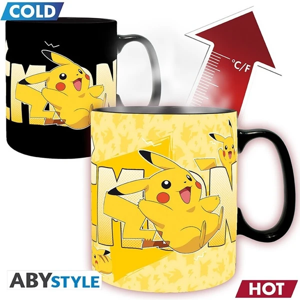 Hrnček s meniacim sa motívom Abysse Corp Pokémon - Pikachu 460 ml - Hrnčeky - Hlavný obrázok