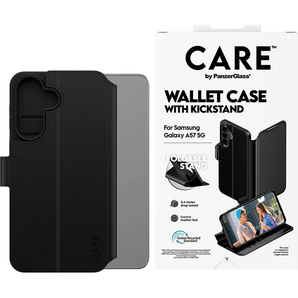 PanzerGlass® CARE Wallet Kickstand puzdro Samsung Galaxy A57 čierne - Puzdra - Obrázok d_592b5b68cd414d6abb79c70e21a64501