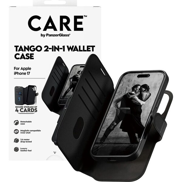 PanzerGlass® CARE Tango 2v1 Wallet MagSafe puzdro Apple iPhone 17e/16e čierne - Puzdra - Obrázok d_59cd7ad117d74086887b8287038d1a0c