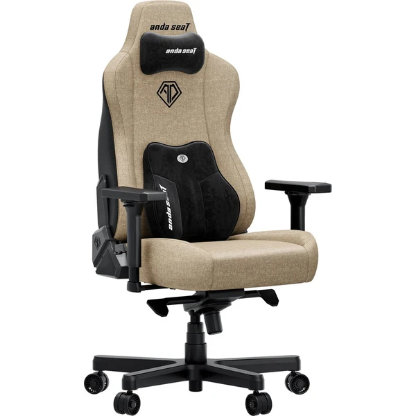 Anda Seat Kaiser 3E XL látkové herné kreslo tmavohnedá béžová - Stoličky - Obrázok d_5a0cde7d72a34a45a847d9ac7b981f14