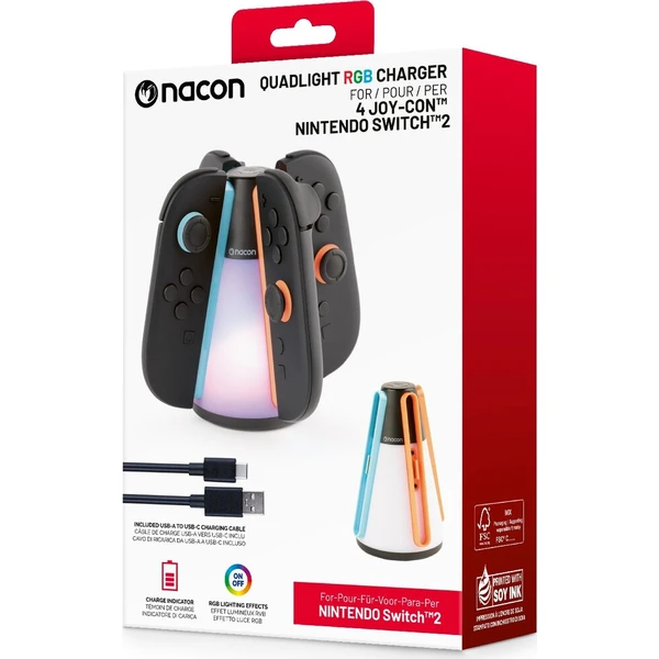 Nacon RGB nabíjacia stanica Quad pre ovládače Joy-Con 2 - Dokovacie stanice - Obrázok d_5a40f7d516df473083e99f98bd2f56f1