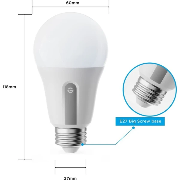 Govee Smart žiarovka WW 9W-60W 800lm E27 2ks Long Life, Matter - Žiarovky - Obrázok d_5aab9b2424d44f49b3b3b959ec35b0c9