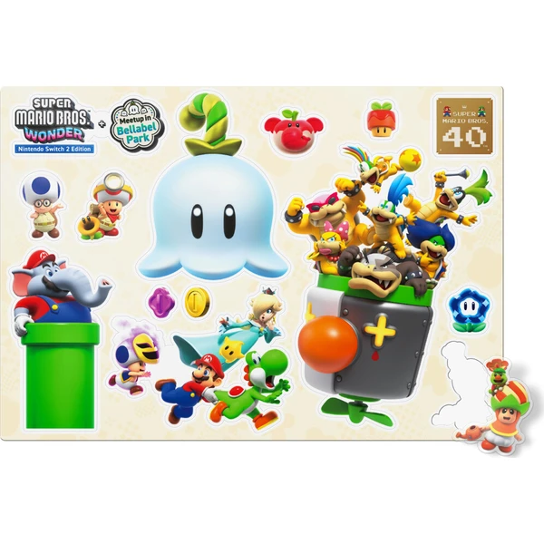 Dar k hre Super Mario Bros. Wonder + Meetup v Bellabel Parku (Switch 2) - Nálepky + odznaky - Darčeky - Obrázok d_5b1953cc4e65444c98dedace796434ec