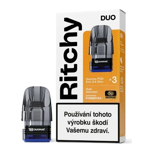 Ritchy DUO Pod Cartridge DUOMAX Balíček (3 ks) 0.4ohm - Cartridge pre elektronické cigarety - Hlavný obrázok