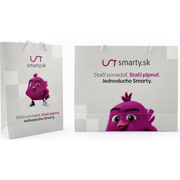 Smarty SK papierová taška malá 32x24 - Tašky - Hlavný obrázok