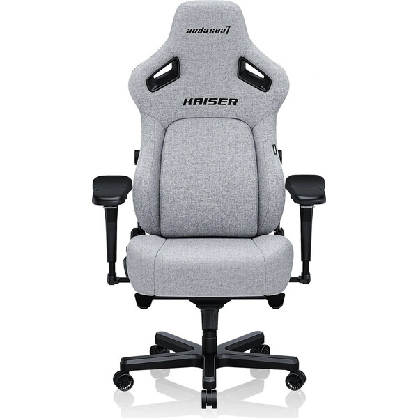 E-shop Anda Seat Kaiser 4 XL látkové herné kreslo sivé
