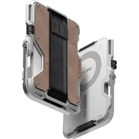 Aulumu G03 Multi-Tool Magnetická kovová peňaženka MagSafe Originálny kožený obal - Peňaženky