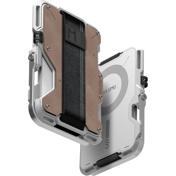 E-shop Aulumu G03 Multi-Tool Magnetická kovová peňaženka MagSafe Originálny kožený obal