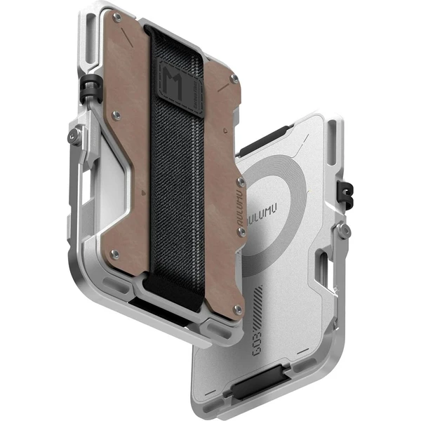 Aulumu G03 Multi-Tool Magnetická kovová peňaženka MagSafe Originálny kožený obal - Peňaženky - Hlavný obrázok