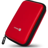 CONNECT IT HardShellProtect pevné škrupinové ochranné puzdro na 2,5" HDD červené - Puzdra