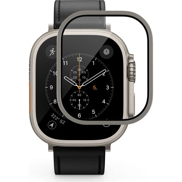 UNUM by Epico SapphireShield Watch Protector safírové sklo pre Apple Watch Ultra (49mm) strieborné - Ochranné fólie a sklo - Hlavný obrázok