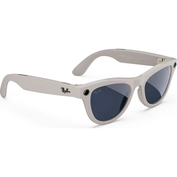 Meta RAY-BAN Skyler Gen2 (Štandardné) inteligentné lesklé okuliare (stmavovacie - číre/safírové) siv - AR okuliare - Obrázok d_5e36dbf0d0e849bd92954e8d0da8e49d