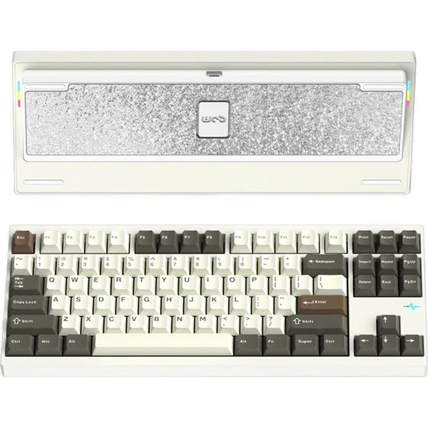 Wobkey Crush 80 Reboot Pro Kailh Cocoa herná klávesnica (US) biela - Klávesnice - Hlavný obrázok