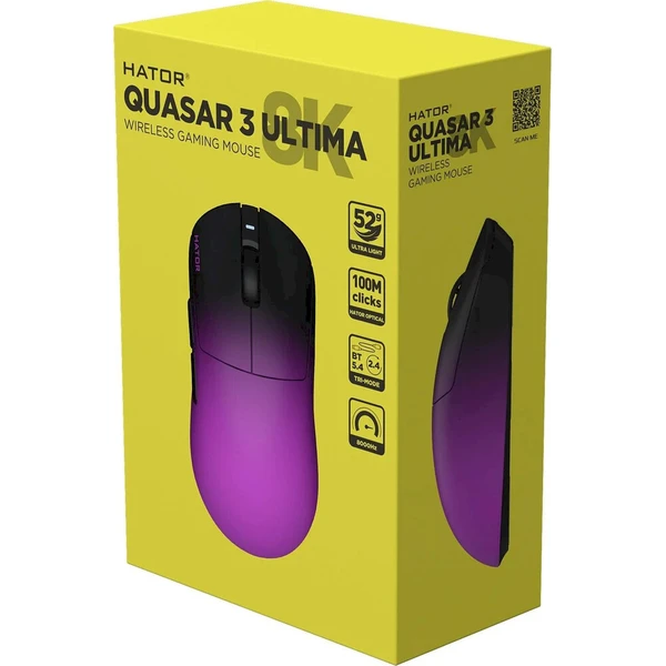 HATOR Quasar 3 ULTIMA 8K bezdrôtová herná myš čierno fialová - Myši - Obrázok d_5e595e60dda74b87824ff013d5cebc91