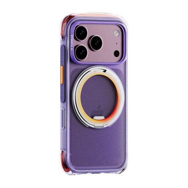 Torras Ostand O3 Air Core MagSafe kryt iPhone 18 Pro Max fialový - Puzdra - Hlavný obrázok