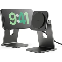 ELAGO Wireless Charging Aluminium Stand Qi2/MagSafe nabíjací stojan 15W čierny - Nabíjačky