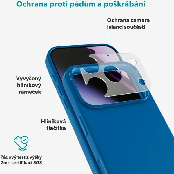 Epico Silicone Pro Mag+ MagSafe/Qi2 silikonový kryt iPhone 17 Pro/18 Pro modrý - Puzdra - Obrázok d_61128fe1a3264f34a4f218be322bd9c5