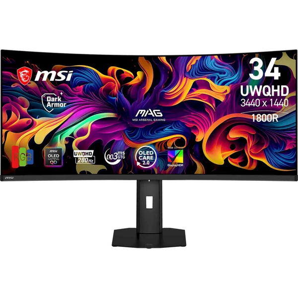 MSI MAG 341CQP QD-OLED X28 herný monitor 34" - Monitory - Hlavný obrázok