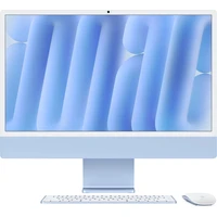 CTO Apple iMac 24" (2024) 8CPU / 16GB / 512GB / modrá / 1Gbps / Myš / CZ Touch ID NUM KLV / Stojan - All-in-one